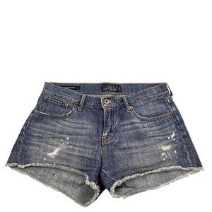 Lucky Brand Malibu Short 00/25 Distressed Denim Cutoff Festival Y2K Mom Jorts